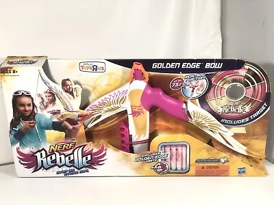 Nerf Rebelle Golden Edge Bow Dart Pink Gold Gun With Darts Toys R Us Exclusive • $150.29
