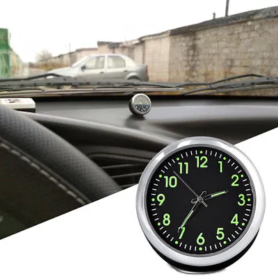 £6.41 • Buy 1X Mini Luminous Car Dashboard Air Vent Stick-On Time Clock Quartz Analog Watch