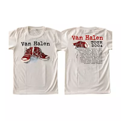 Van Halen 2004 Tour T-Shirt Shoes White Cotton All Size SP239 • $20.95