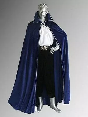 Medieval Ages Collar Cloak Velvet Costume For Adult King Renaissance • $48.62