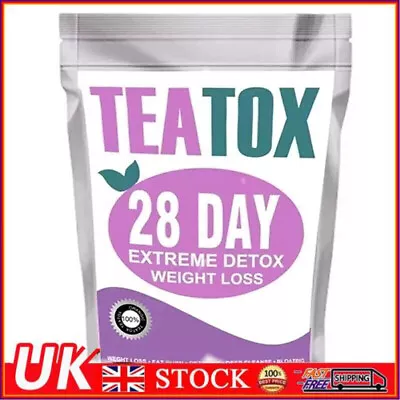 TEATOX 28 DAYS DETOX EXTREME WEIGHT LOSS DIET Slimming FAT BURN TEA UK • £5.55