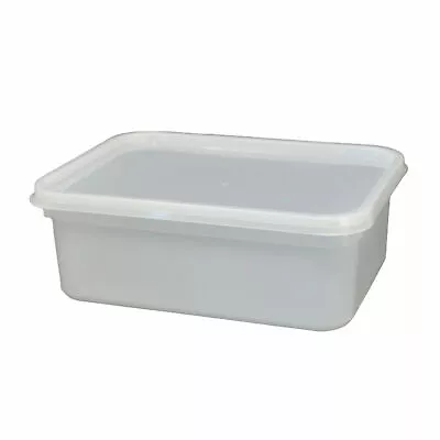 100 X 2 Litre Rectangular Ice Cream Tubs & Lids Kitchen Food Storage Containers • £84.95