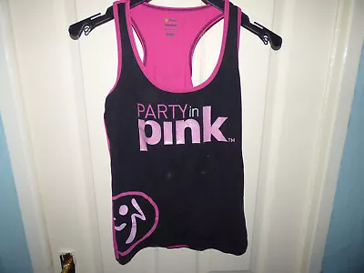 Party In Pink Zumba Top In Size Medium (12) • £7.99