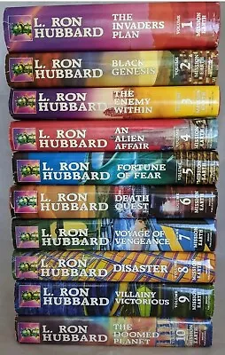 MISSION EARTH Complete Vol 1-10 Hardcover Book By L. Ron Hubbard All 1st Print • $47