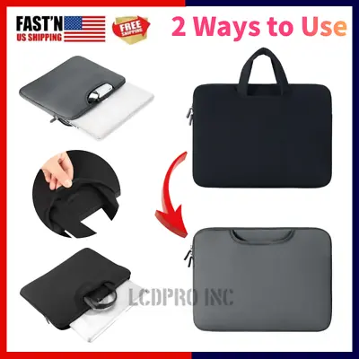 Laptop Case Bag Sleeve With Handle For 14  15.6  Macbook Pro Air HP Lenovo DELL • $10.33