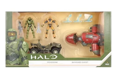 HALO INFINITE UNSC Master Chief Mongoose Elite Warlord Banished Ghost 4 Pack NEW • $25