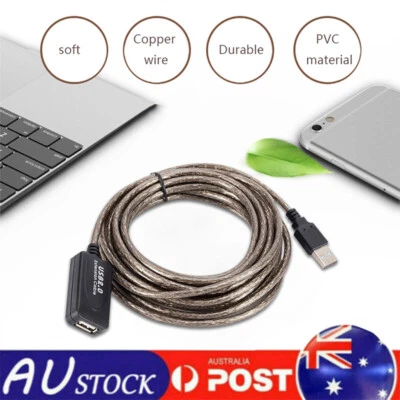 $22.32 • Buy Long USB Extension Data Cable 2.0 A Male To A Female Adpter Cord For Computer