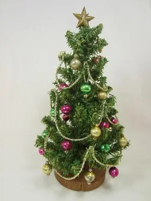 *Exceptional Miniature Christmas Tree For Dollhouse Shelf Antique Bead Ornament • $32.98