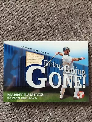 2004 Manny Ramirez Topps Pristine Going Going Gone Game-Used Bat Relic Red Sox • $7.99