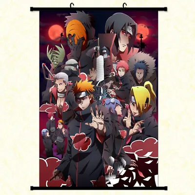 $12.99 • Buy Anime NARUTO Akatsuki/Pain/Itachi Poster Wall Scroll Home Decor  Gift 40*60CM