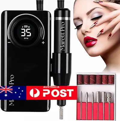 35000RPM Nail Drill Machine Rechargeable E File Fits Manicure Pedicure Portable. • $49.99