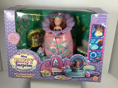 NIB VTG 1999 Miss Party Surprise Mermaid Play Set Accessories Doll Toy Biz C1 • $125.96