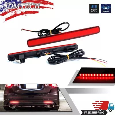 3 IN 1 Sequential Red Lens Brake Tail LED Kit Foglights For 2009-2014 Acura TSX • $24.99