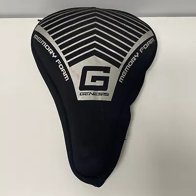 Genesis Memory Foam Bike Seat Pad Secure Fit Cover Black 11  Comfort Bicycle • $8.54