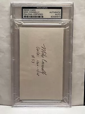 Index Card Autographed By Mike Connelly Dallas Cowboys PSA/DNA Certified Auto • $30