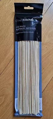 £0.99 • Buy Bamboo BBQ Cocktail Skewers, Premium Quality, Cooking Grill Sticks Skewer 30cm