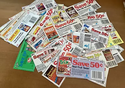 Vintage Lot Of 80's Grocery Coupons No Expiration Nostalgia Prop • $35