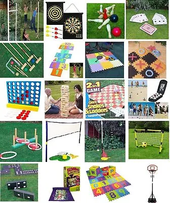 New Family Party In/Outdoor Games Summer Bbq Garden Lawn Fun Small & Giant • £12.75