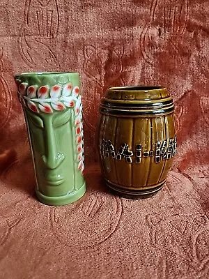 Mai-Kai Rum Barrel Glazed Ceramic Tiki Mug & Polynesian Mug. • $34.99