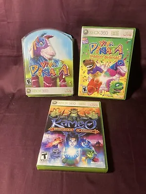 Microsoft Rare Xbox 360 Lot 3 Games Viva Pinata Kameo Party Animals Bonus Disc • $26.99