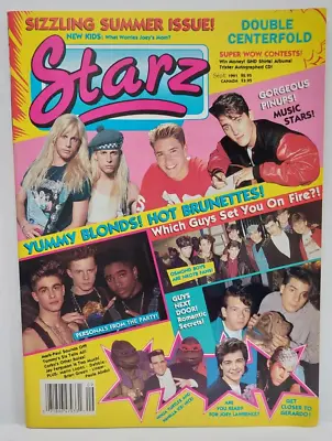 Starz Sept 1991 Vol 1 N 8 Teen Mag TMNT Vanilla Ice NKOTB Joey Lawrence Like New • $24.95