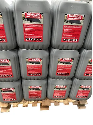 THOMSON 20ltrs Driveway Black Tarmac Paint-restorer Sealant (hard Wearing) • £84.99