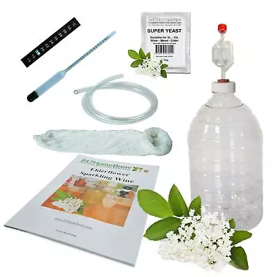 £37.17 • Buy Elderflower Sparkling Wine Kit 5L Full Starter PET Demijohn Also Cider And Mead