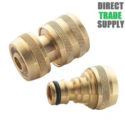 Spear & Jackson BWF Brass Water Fittings Garden Tap Hose Connector 1/2  3/4  • £6.99