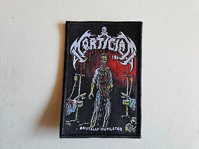 Morticianbrutally Mutilated Sew On Black Border Woven Patch • $7.99