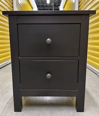 Ikea HEMNES 2 Drawer Chest Black Brown 21 1/4 X 26   502.426.19 Pre-Owned • $75