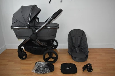 £455 • Buy Full Travel System 2in1 ICandy Peach 6  In Twill Dark Grey