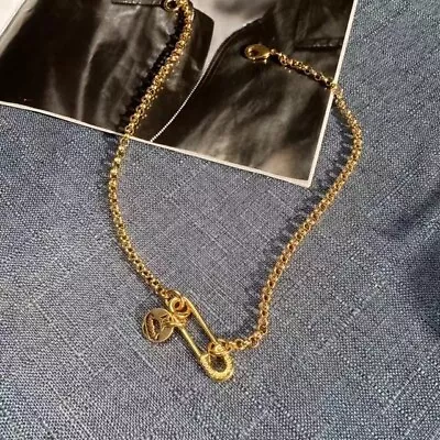 Vivienne Westwood Gold Clip Punk Rock Style Necklace Sweater Chain NO BOX • $39.99