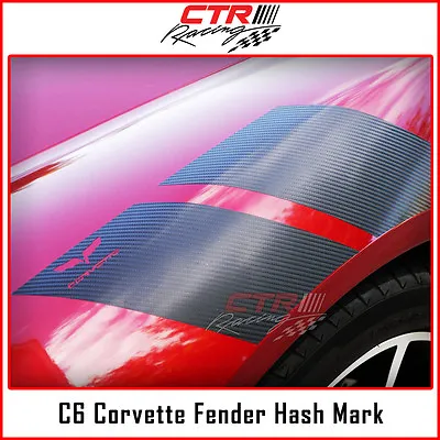 C6 Corvette Fender Hash Mark Stripes - Grand Sport Look 05-13  • $49.95