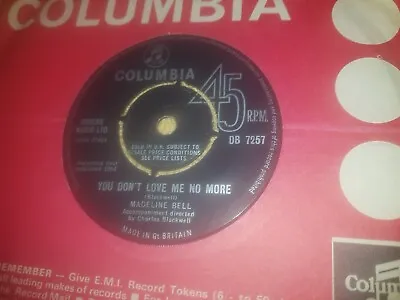 Ex Uk Columbia 45 - Madeline Bell- You Don't Love Me No More • £25
