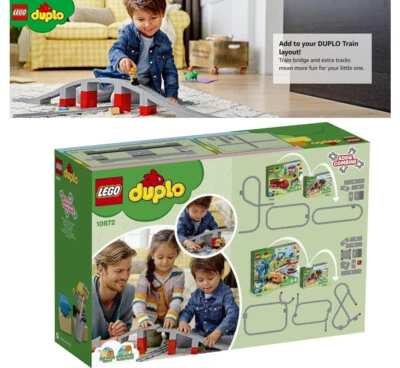 $68.72 • Buy Kids Gifts Lego DUPLO Train Bridge Tracks Building Block Christmas Birthday Xmas