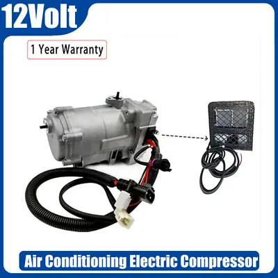 $369.59 • Buy 12V Air Conditioning Electric Compressor For A/C Air Conditioning Car Truck Bus
