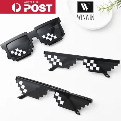 Thug Life Sunglasses Deal With It 8/6 Bit Pixel Glasses Cool Fashion Goggles • $5.95