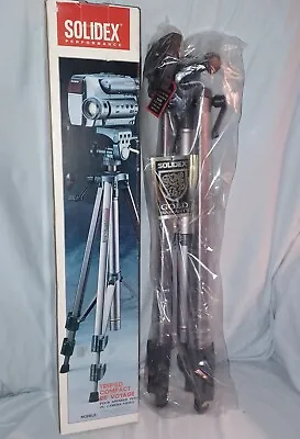 VINTAGE Solidex PT-82HQ Excel Series Multi-Adjustable Tripod SEALED CONDITION • $12.95