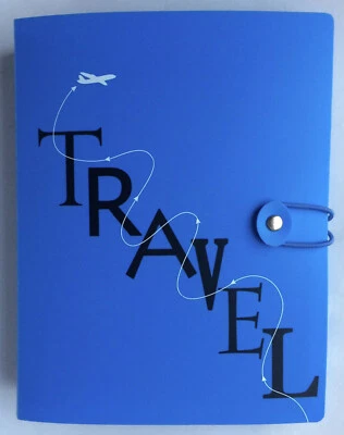 $8.99 • Buy Travel PHOTO ALBUM Holds 160 Photographs 4x6  ELSA L Blue Airplane Vacation Pics