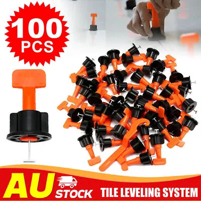 100Pcs Tile Leveling System Plier Flooring Wall Wrchen Tiling Alignment Spacers • $26.99