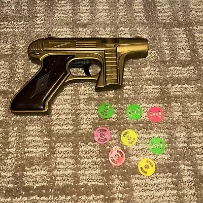 #2 Star Trek Rayline Vintage Tracer Gun Phaser Disc Shooter Bronze Version Works • $22.85