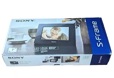 Sony DPF-D710 7  Digital Picture Frame LED Backlight W/ Remote CD & Instructions • $19.32