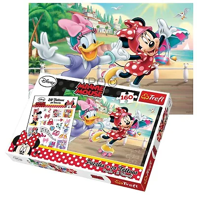 £8.49 • Buy Trefl 160 Piece Kid Disney Minnie And Daisy Rollerskating Children Jigsaw Puzzle