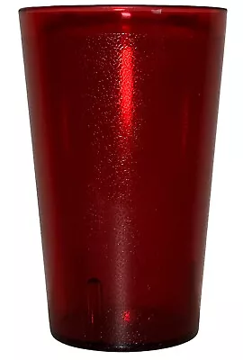 2x Red Plastic Textured Tumbler 32oz Large Soda Water Classic Restaurant Cup • $5.22