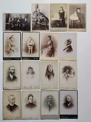 Scotland UK Lot Of 16 Cabinet Cards Family Men Women Girl & Boy • $77