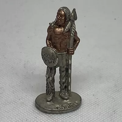 1992 MWFP Masterworks Pewter Miniature Native American Warrior Man C. Julian • $11.99