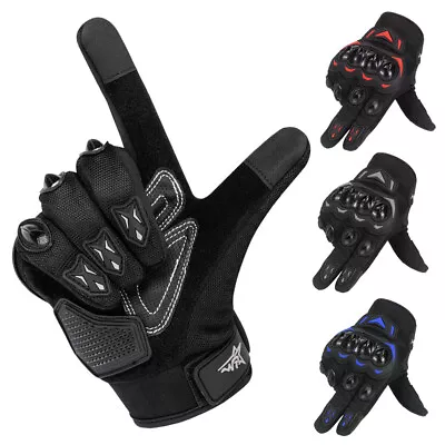 Motorcycle Gloves Touchscreen Full Finger ATV MTB Motorbike Racing Riding Gloves • $12.59