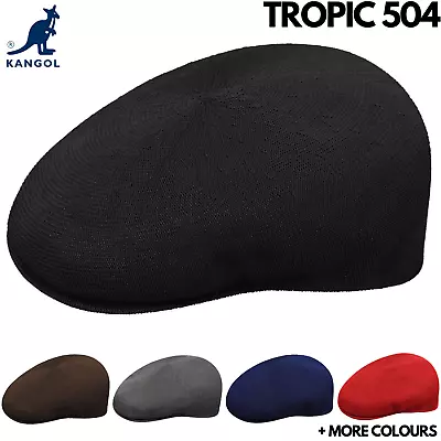 KANGOL Tropic 504 Ivy Cap Mens Light Flat Driving Summer Hat Classic Original • £42.81