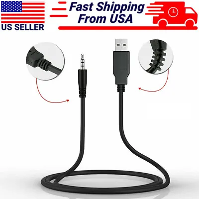 $3.93 • Buy Car AUX Audio 3.5mm Plug Jack Male To USB 2.0 Male Cord Cable Converter Adapter