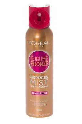 L'Oreal Sublime Bronze Self Tanning Dry Mist 150ml Body For Medium Skin • £11.49